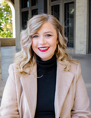 Woman in coat, Laura LeBlanc