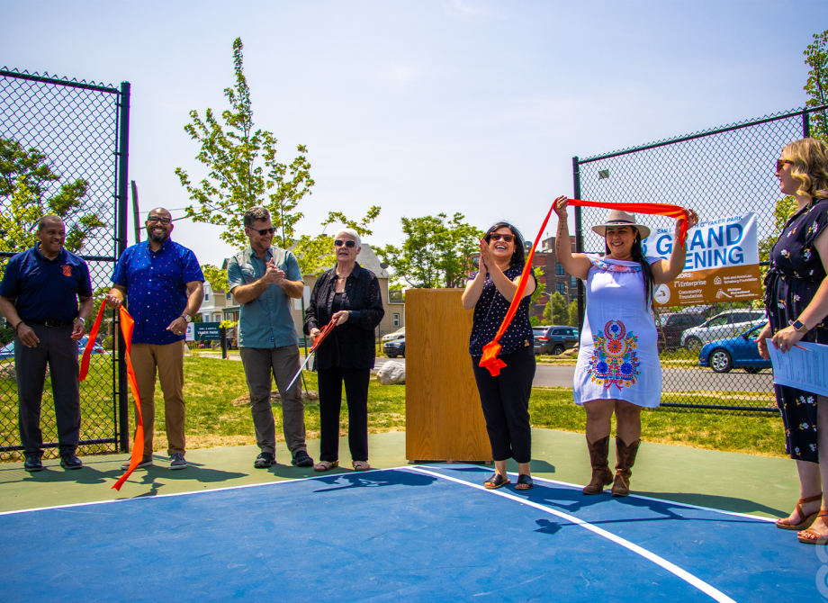 Ribbon Cutting at Yaker Park in Detroit