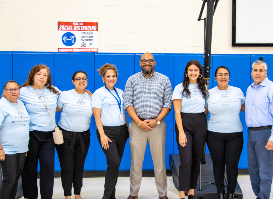 A group graduating from the Building Communities building leaders cirriculum