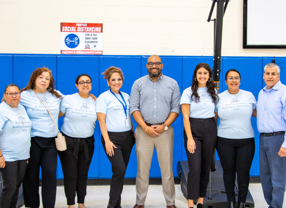 A group graduating from the Building Communities building leaders cirriculum 