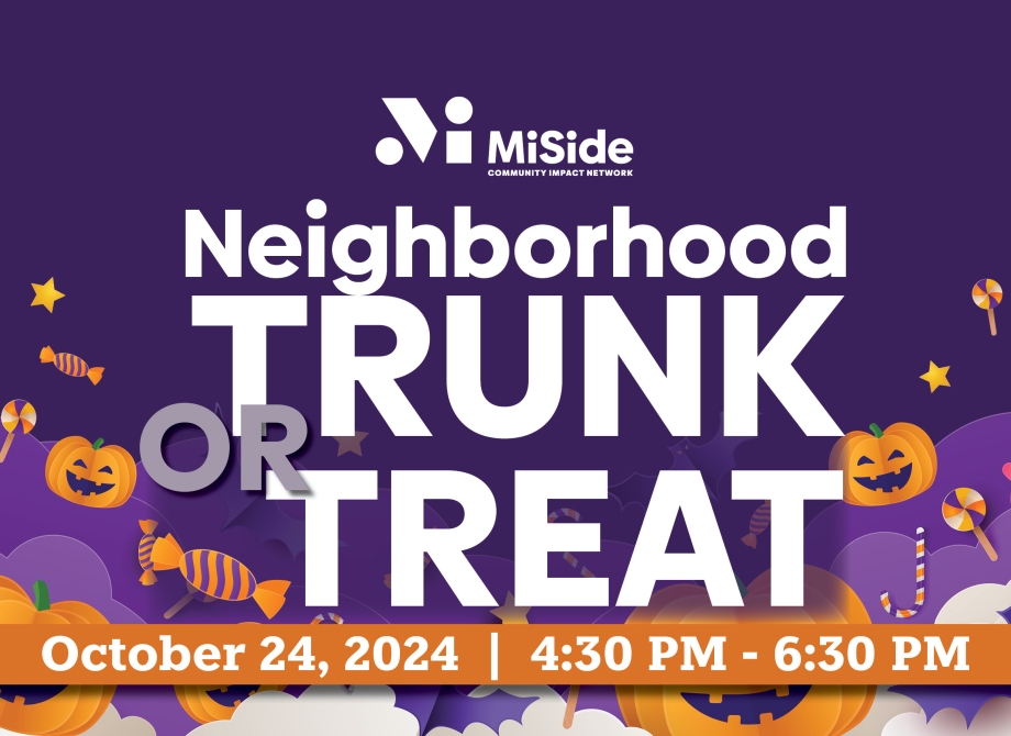 Trunk or Treat with pumpkins and ghosts